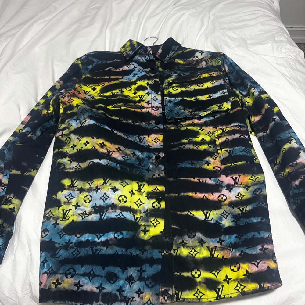 Louis Vuitton Jacket/Rain Coat (Tie-Dye Technical Blouson)